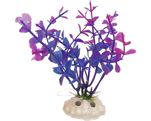 Dekoratívna akvarijná rastlina s plastovým podstavcom