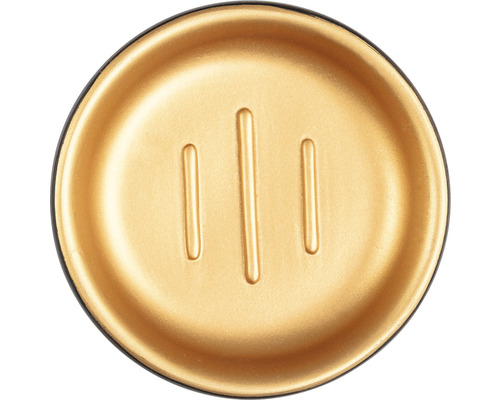 Kovová miska na mydlo s drážkami