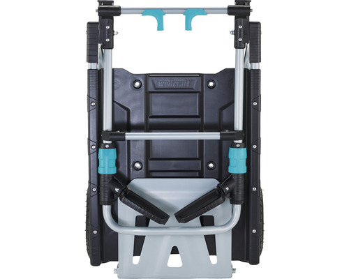 Logo Wolfcraft na transportnom vozíku