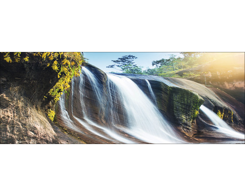 Sklenený obraz Jungle Waterfall 30x80 cm