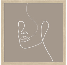 Zarámovaný obraz Line Faces VIII 33x33