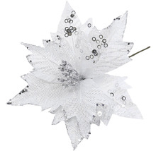 Dekoratívna umelá kvetina s flitrami