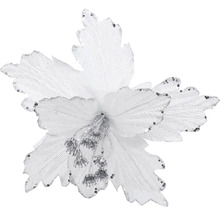 Dekoratívna umelá kvetina s trblietavými akcentmi