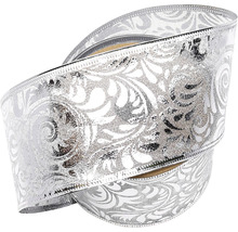 Dekoratívna darčeková stuha s kvetinovým vzorom