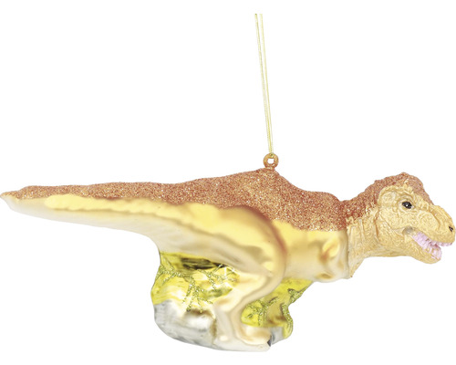 Dekoratívny dinosaurus ako ozdoba na vianočný stromček