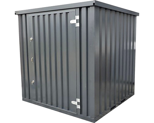 Kovový záhradný domček s dverami