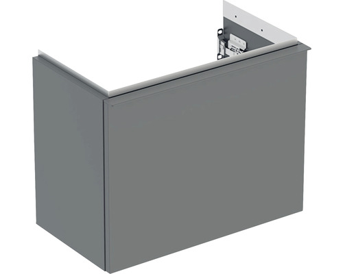 Kúpeľňová skrinka pod umývadlo GEBERIT iCon antracitová lávová 52 x 41,5 x 30,7 cm 502,302