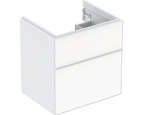Kúpeľňová skrinka pod umývadlo GEBERIT iCon biela 59,2 x 61,5 x 47,6 cm 502,303 Biela skrinka pod umývadlo s dvomi zásuvkami