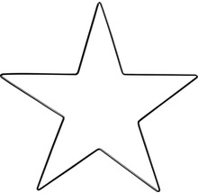 Dekoratívny hviezdicový rám z kovu