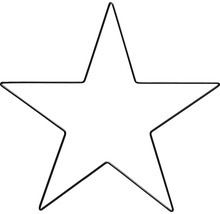 Kovová hviezda na dekoráciu