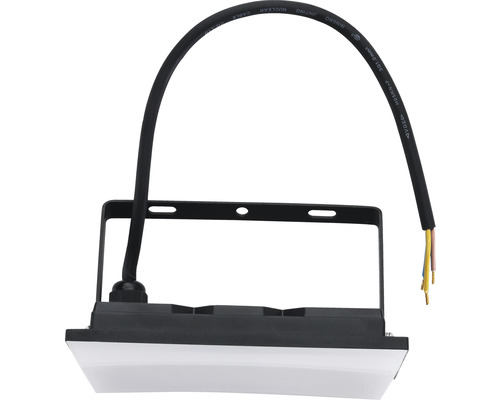 Čierny LED reflektor s káblom