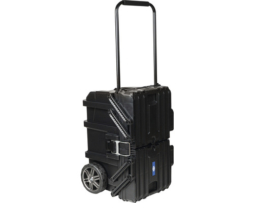 Kufrík na náradie s kolieskami a teleskopickou rukoväťou