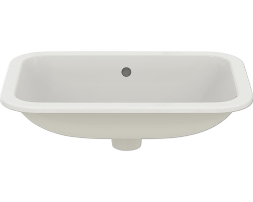 Obdĺžnikové vstavané umývadlo zo sanitárnej keramiky