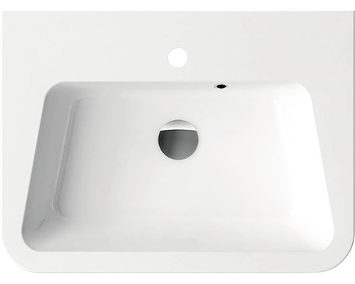 Klasické umývadlo RAVAK 10 liaty mramor biela 650 x 155 x 450 mm XJI01165000