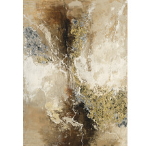Ručne maľovaný obraz Braun Silver Gold 4 50x70 cm-thumb-0