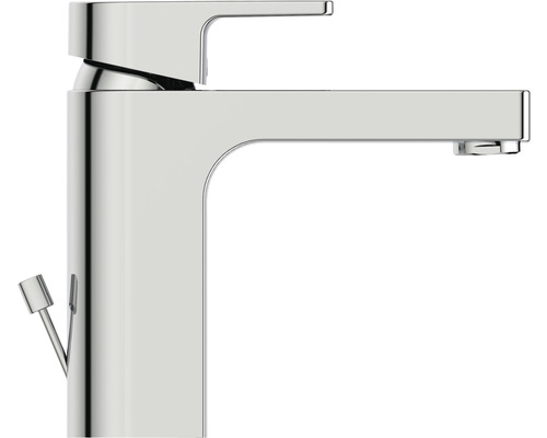 Umývadlová batéria s rovnou výpustou a bočnou pákou
