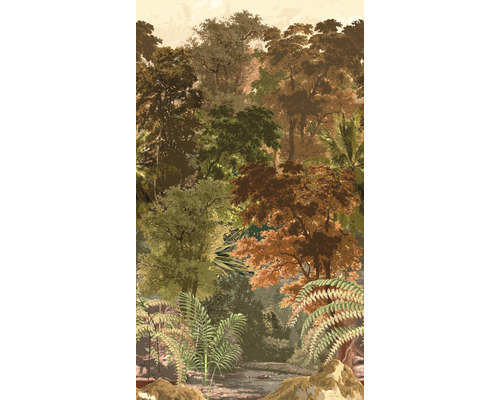 Fototapeta vliesová na stenu Džungľa stromy les vlies A51802 1,59x2,8m One roll one motif Grandeco-0