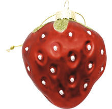 Sklenená ozdoba na vianočný stromček jahoda