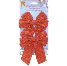 Vianočná dekorácia: Dve mašle na karte