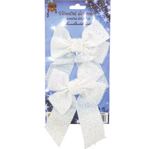 Dve trblietavé mašle na vianočnú dekoráciu