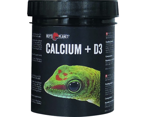 Doplnkové krmivo pre plazy Repti Planet Calcium + D3 125 g Repti Planet Calcium + D3 výživový doplnok pre plazy