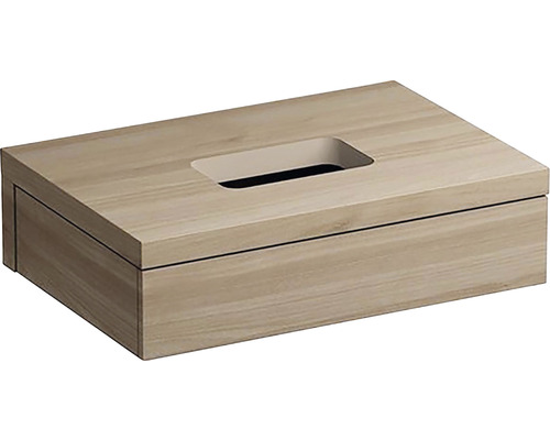 Kúpeľňová skrinka pod umývadlo RAVAK Formy orech 800 x 220 x 550 mm X000001035 Drevený obal na papierové vreckovky