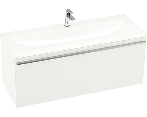 Kúpeľňová skrinka pod umývadlo RAVAK Clear biela vysoko lesklá 800 x 400 x 380 mm X000000757