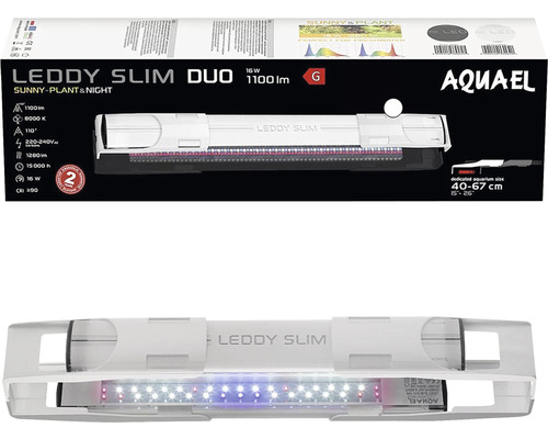 Akváriové osvetlenie Aquael Leddy Slim Duo 10 W 24 cm