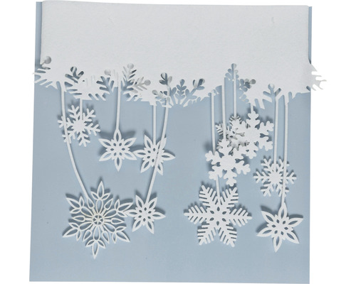 Dekorácia so snehovými vločkami