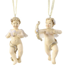 Dva anjelské prívesky so srdcom a šípom a lukom