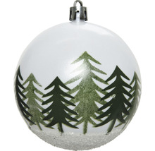 Vianočná guľa so smrekovými motívmi