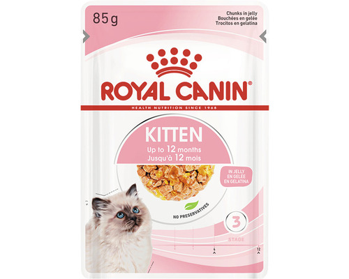 Kapsička pre mačky Royal Canin Kitten Instinctive 85 g Royal Canin Kitten krmivo pre mačiatka v želé, 85 gramov