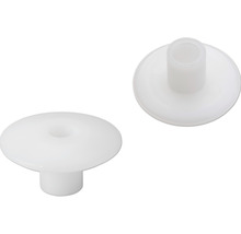 Dve biele krycie čiapočky