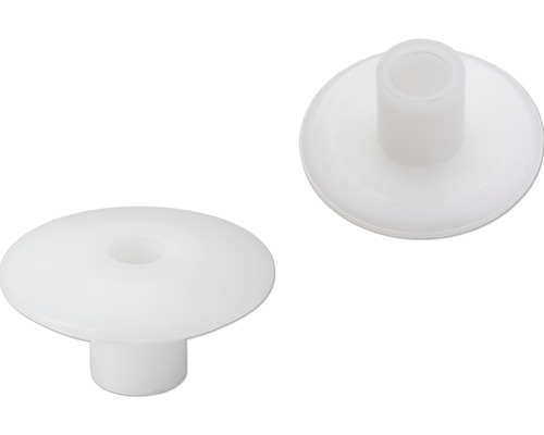 Dve biele krycie čiapočky