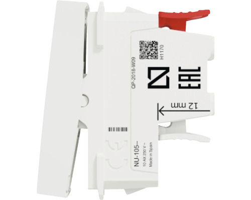 Elektrický spínač, bočný pohľad