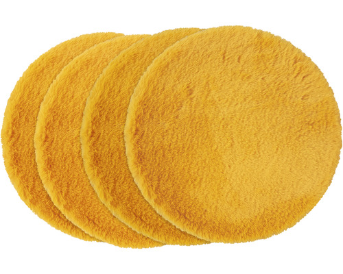 Štyri okrúhle textilné podsedáky