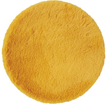 Okrúhly koberec s vzhľadom kožušiny