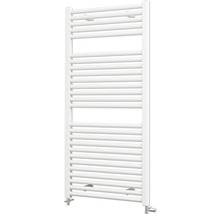 Biely kúpeľňový radiátor na montáž na stenu