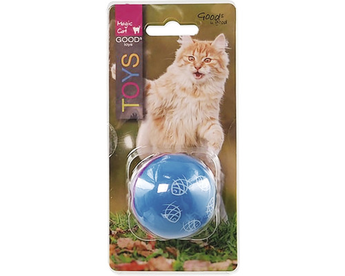 Hračka pre mačky Magic Cat loptička so závažím 5 cm modro-fialová