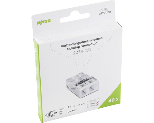 Balenie Wago spojovacích svoriek 2273-202 so 40 kusmi