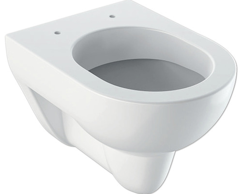 Závesné WC GEBERIT Renova Comprimo Renova Compact hlboké splachovanie so splachovacím kruhom krátke biele bez WC sedátka 203245000