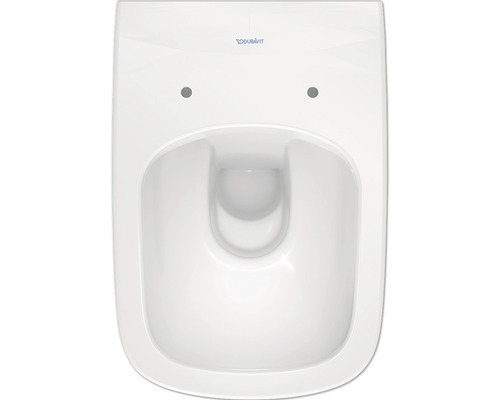 Biela závesná hlbokosplachovacia toaleta zo sanitárnej keramiky s logom Duravit