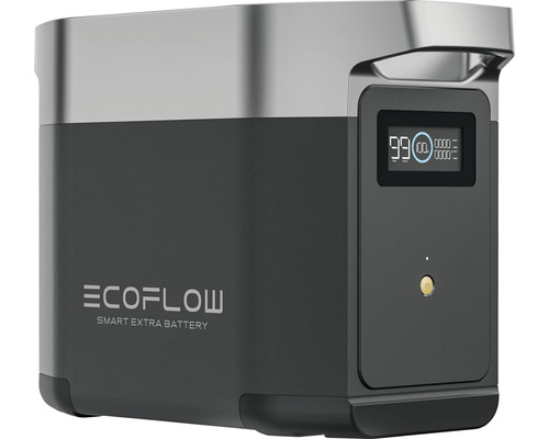 EcoFlow Smart Extra batéria s displejom zobrazujúcim stav nabitia