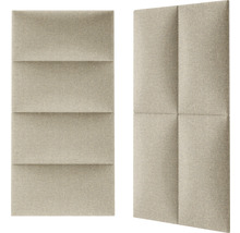 Dva zvukové absorbéry z látky s geometrickým vzorom