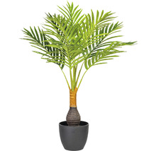 Umelá areca palma v čiernom kvetináči