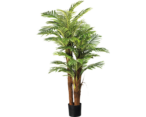 Umelá palma areka s kokosovým kmeňom 160 cm v plastovom kvetináči so zeminou 19x17 cm