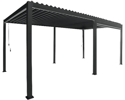 Voľne stojaca záhradná pergola z kovu