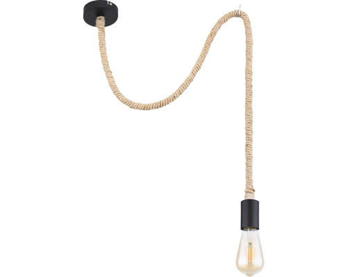 Závesné svietidlo s lanom a žiarovkou