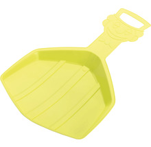 Žltá detská lopata s tvárou a rukoväťou