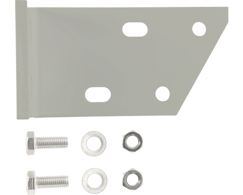 Kovová montážna konzola so skrutkami, maticami a podložkami